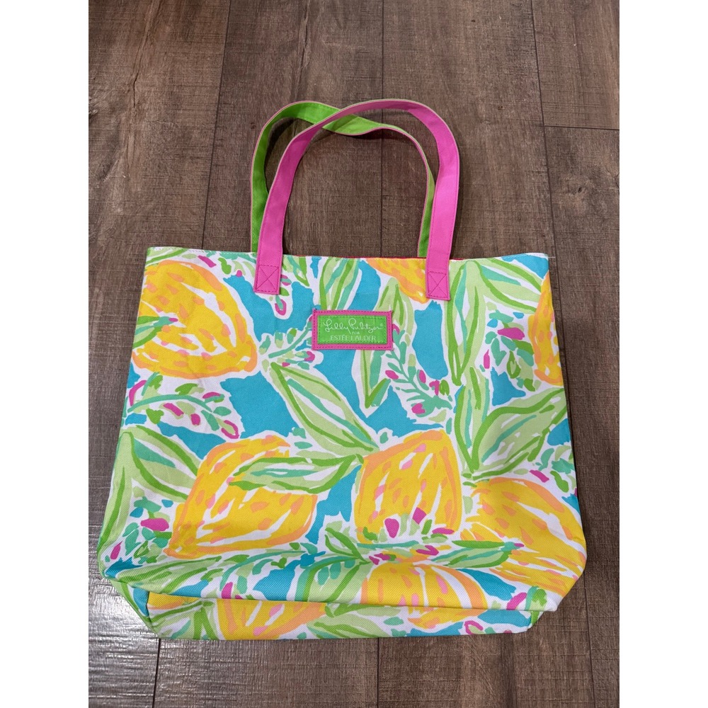 Lilly Pulitzer Estee Lauder Tote Bag Reusable‎ Shopper Beach Travel